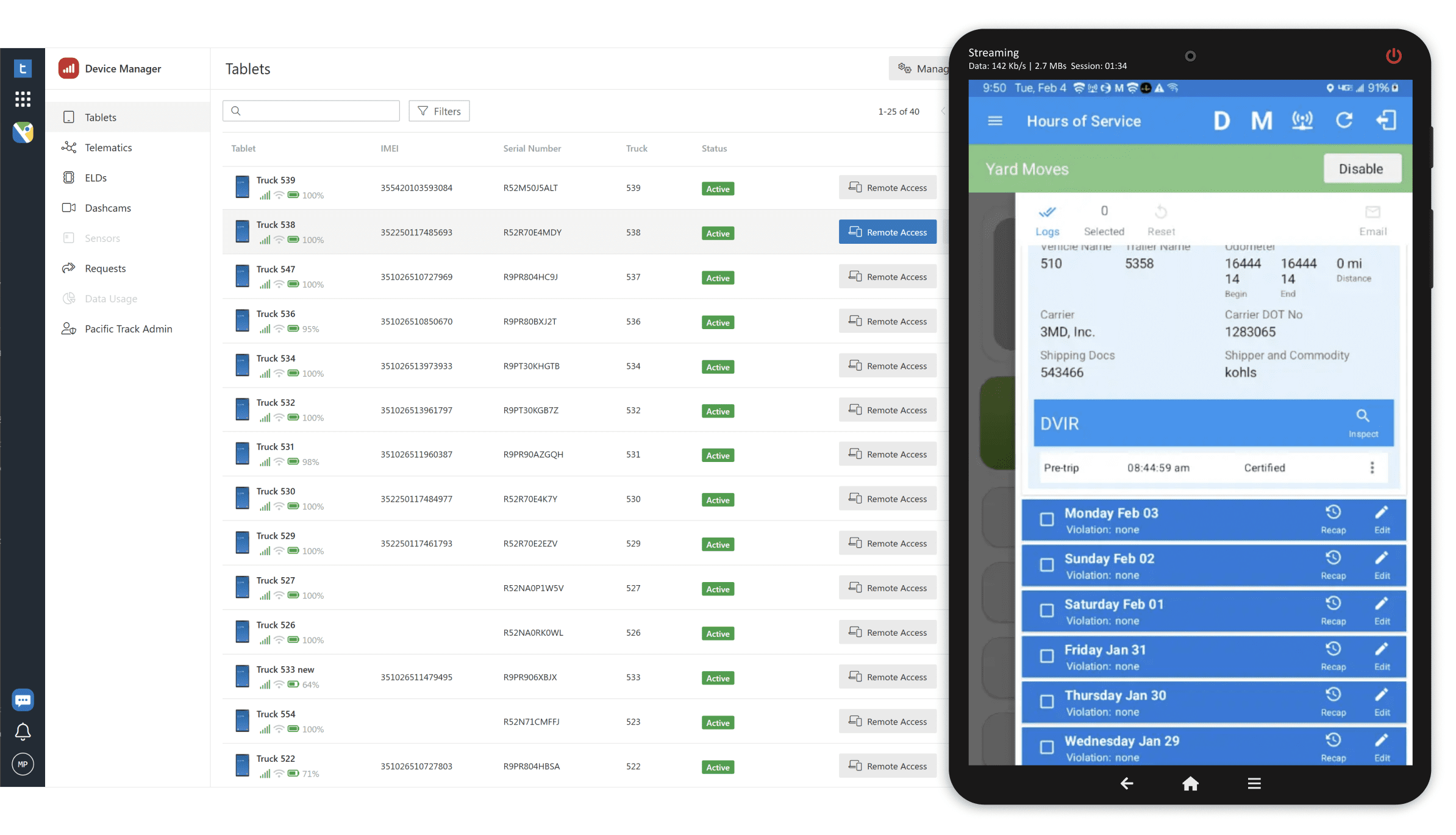 MDM for Trucking screenshot.