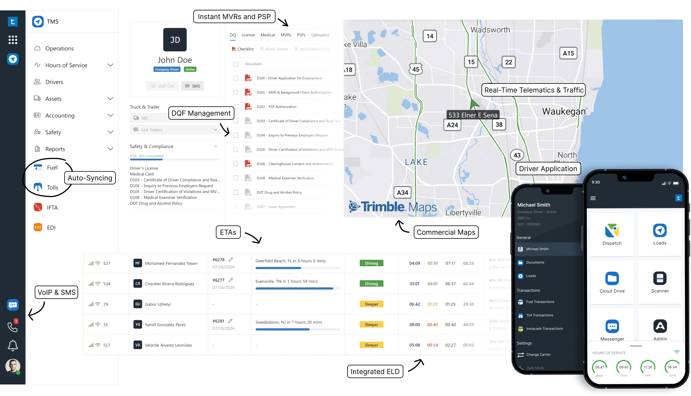 TMS Software for carriers screenshot